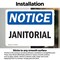 Signmission Janitorial, 7 in W x Rectangle, Vinyl Decal OS-2PACK-NS-D-57-L-13752 - alternate 3